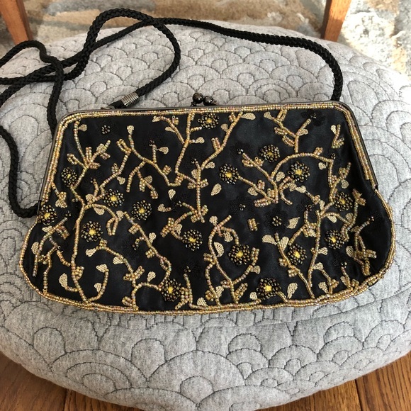 Lancome Handbags - ! HOST PICK!🌹 Lancôme beaded evening bag 🌹